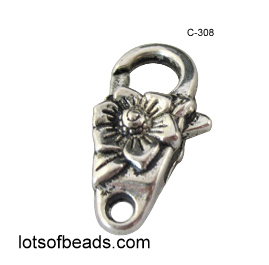 Large Flower Lobster Clasp